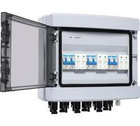Caja combinadora para paneles solares - 3 cadenas, 25A - 1000V DC - Material: PC ABS