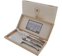 Caja con 3 cuchillos de cocina de acero inoxidable Jean Dubost, modelo L0032524L06344