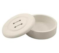 Caja con botón redondo blanco (kit de 3 unidades)