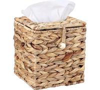 Caja cuadrada para pañuelos de Unyqoos® hecha de agua, y soporte decorativo tejido para toallas faciales