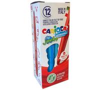 Caja de 12 rotuladores monocolor jumbo, con punta gruesa, color celest