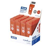 Milan Display Box 24 Tubes 12 Spare Leads Hb 0.5 Mm Transparente Niños