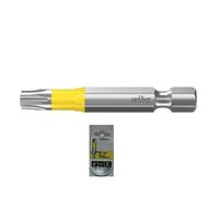 CAJA DE 5 PUNTAS ATORNILLAR MANGO 1/4" TORSION UV AMARILLA WIHA TORX 50mm
