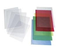 Caja de 50 unidades dossier uñero folio de pvc con lomo doblado crist
