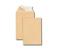 Caja de 500 bolsas kraft marrón B6R 120x176 90 g/m² banda protectora