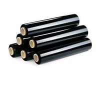 Caja de 6 bobinas film negro 50 cm ancho 23 micras 2300 gramos x rollo