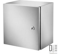 Caja de acero inoxidable NEMA, de 300 x 300 x 200 mm. Caja de conexión de acero NEMA 4X, con protección IP66 contra el agua y el polvo. Caja de conexión eléctrica para uso en interiores y exteriores,