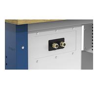 Caja de aire comprimido con 2 conexiones incl. manguera
