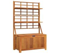 Caja De Almacenaje Con Enrejado Madera De Acacia 99x50x160 Cm Vidaxl