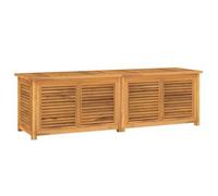 Caja De Almacenaje De Jardín Con Bolsa Teca Maciza 175x50x55 Cm Vidaxl