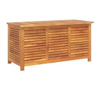 vidaXL Caja de Almacenaje de Jardín, Baúl con Tapa para Juguetes Cojines, Arcón de Ordenación, Mueble para Patio Terraza, Madera Maciza de Acacia