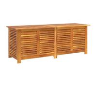 vidaXL Caja de Almacenaje de Jardín, Baúl con Tapa para Juguetes Cojines, Arcón de Ordenación, Mueble para Patio Terraza, Madera Maciza de Acacia