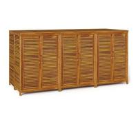 vidaXL Caja de almacenaje de jardín madera maciza acacia 210x87x104 cm