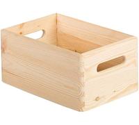 Caja de almacenaje de madera maciza de pino sin tapa 14x30x20cm