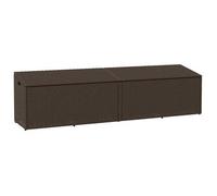 Caja De Almacenaje Jardín Ratán Sintético Marrón 220x50x58 Cm Vidaxl