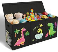 Caja de Almacenaje Juguetes,150l Baul Juguetes Infantil Plegable,Organizador de Juguetes ,Caja de Almacenamiento con Tapa y Asa para Niños Niñas, Dormitorio, Sala de Juegos, Guardería,98x34x40cm