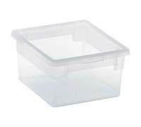 Caja de almacenaje Light Box (L x An x Al: 20,4 x 17,8 x 10 cm, Plástico, Transparente, 2,5 l)