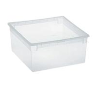 Caja de almacenaje Light Box (L x An x Al: 39,6 x 37,8 x 18,5 cm, Plástico, Transparente, 23 l)