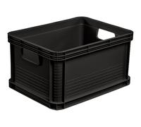 keeeper Robusta Caja de Transporte, Resistente a ácidos y apto para alimentos, 40 x 30 x 22 cm, 20 l, Robert, Gris Grafito