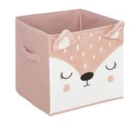 Atmosphera Caja de almacenamiento Doe de cartón rosa 29x29 cm