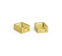 HAY HAY Colour Crate Mini 2-pack 13x17 cm Dusty yellow