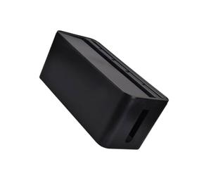 Caja de Almacenamiento de Cables de Alimentación Tapa Negra | Organizador de Plástico Ventilación, Oculta Enchufes y Polvo, para Balcón y Baño