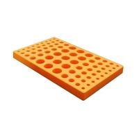 Caja de almacenamiento de cuchillas, Caja de almacenamiento de portaherramientas, 75 orificios for pinza de ER11-32, organizador de plástico duro for mecanizado(Er11-32)