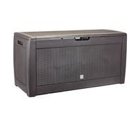 Baul de jardin 310 litros boxe rato en color chocolate 119 x 48 x 60 cm