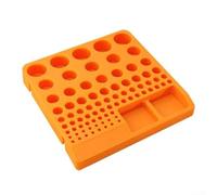 Caja de almacenamiento de pinza material PP para máquinas CNC 60 agujeros ER25/35 con hebilla de empalme para expansión modular (pinza de 80 agujeros)