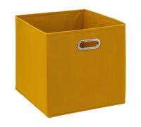 Caja de almacenamiento de tela Cesta organizadora plegable - Mostaza - 5 FIVE - Varios Tamaños