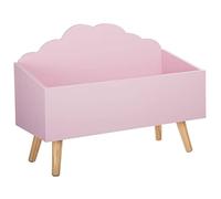 Atmosphera Cofre infantil Nuage estilo escandinavo 58x28x45,5 cm Rosa