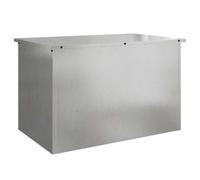 Caja De Almacenamiento Exterior Plateado 80 X 50,5 X 50 Cm Vidaxl