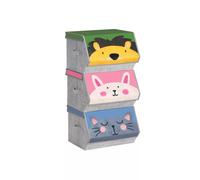 Caja de almacenamiento In and OutdoorMatch Gia - Armario de almacenamiento - Para niños - Armario de juguetes - Estantería - Estantería - Para habitaciones infantiles y de juegos - Material: tela