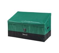 Caja de almacenamiento para exteriores alanno de 387 l 122x64x76 cm - verde/negro [casa.pro]