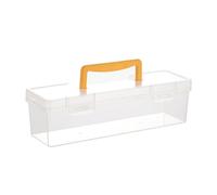 Caja de almacenamiento para hardware,Caja organizadora de tornillos - Caja transparente con compartimentos para pinzas destornillador herramientas electrónicas
