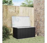 Caja de almacenamiento para jardín, impermeable, de metal, ideal para cojines y otros objetos, resistente a la intemperie. Caja para exteriores, tipo baúl, para guardar herramientas y otros artículos.