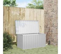 Caja de almacenamiento para jardín, impermeable, de metal, ideal para cojines y otros objetos, resistente a la intemperie. Caja para exteriores, tipo baúl, para guardar cojines y herramientas. Color g