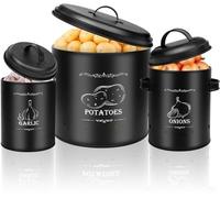 Caja de almacenamiento para patatas, de 3 piezas, bolsas para verduras para patatas y cebollas, recipiente para patatas con cubierta protectora, bolsa para verduras para patatas, cebollas y ajo