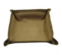 Caja de almacenamiento plegable al aire libre 900D de tela de jardín para balcón y patio - Bandeja de transporte 30 x 30 cm, verde camuflaje (S-caqui)
