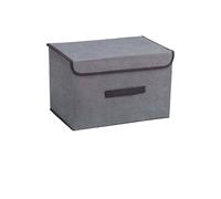 Caja de almacenamiento plegable tela no tejida, color gris, for el hogar, ropa interior, calcetines y juguetes, organizador cosméticos Se Utiliza en Ropa y Juguetes