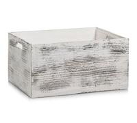 Caja de almacenamiento "Rústico blanco" de Zeller, madera, 40 x 30 x 20 cm, modelo 15135