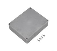 Caja de aluminio fundido a presión Caja eléctrica de metal Caja plateada para proyecto de instrumentos con tapa ajustada y diseño ligero para uso comercial Serie 1590 (1590XX (145x121x39mm))