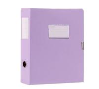 Caja de archivos gruesa, caja almacenamiento documentos Pp, datos A4, carpeta contrato, organizadora vales contabilidad, 2 uds Para Oficina(PURPLE)