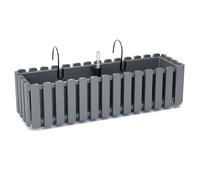 Caja de balcón universal con gancho riego 58cm gris Boardee DDEF600W-405U