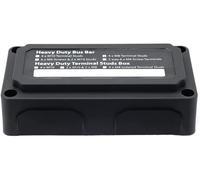 Caja de barra colector de 300A, distribuidor de energía, con 4 terminales M8, para voltajes de 12V-48V DC