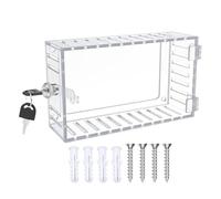 Caja de bloqueo de salida: carcasa de termostato transparente, caja protectora de servicio pesado | Contenedor de bloqueo seguro, cobertura resistente a la intemperie, alojamiento de seguridad confiab