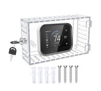 Caja De Bloqueo para Termostato De Pared - Cubierta con Candado Y Visor Transparente para Termostato AC - Accesorios para Hogar Garaje RV Ático Pared Aire Acondicionado Calefacción