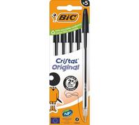 Caja de bolígrafos de tinta de aceite bic cristal original 516345/ 5