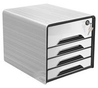 Caja de cajones Cep 1073110121 Smoove 7-311S - Formato A4/C4, 4 cajones cerrados, blanco/