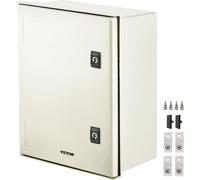 Caja de conexión NEMA de fibra de vidrio, 40 x 30 x 20 cm. Gabinete de distribución de fibra óptica NEMA 3X, resistente al agua y al polvo (IP66), caja de conexión eléctrica para uso en interiores y e